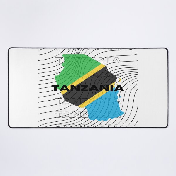 Item preview, Flag Map of Tanzania designed and sold by nyblydd.