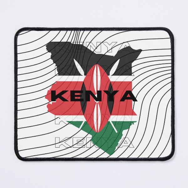 Item preview, Flag Map of Kenya designed and sold by nyblydd.