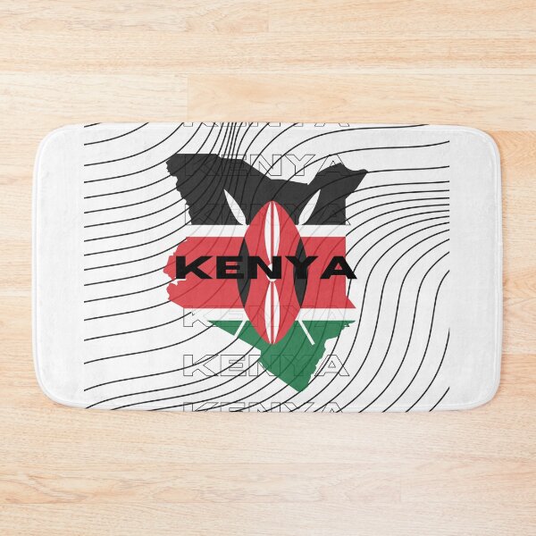 Item preview, Flag Map of Kenya designed and sold by nyblydd.