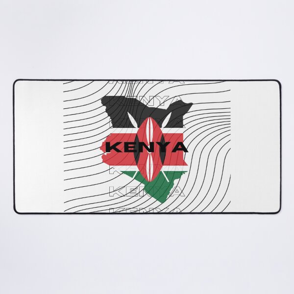 Item preview, Flag Map of Kenya designed and sold by nyblydd.