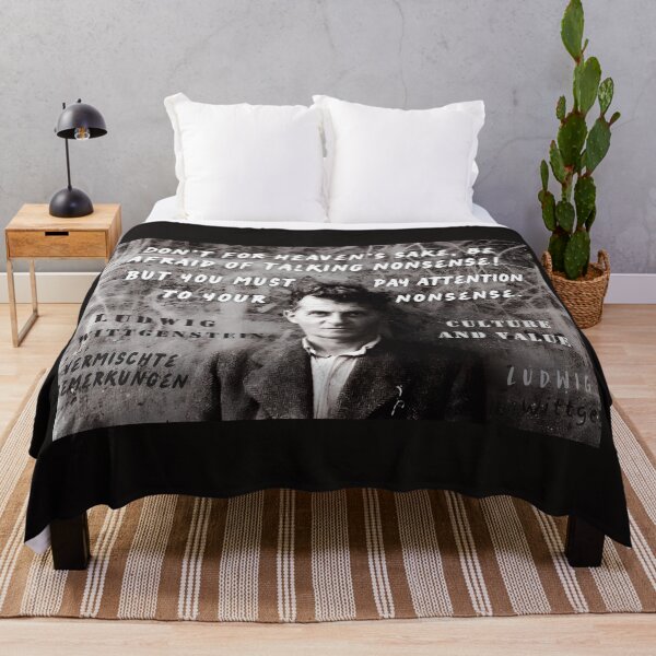 Item preview, Ludwig Wittgenstein quote: Don't for heaven's sake, be afraid of talking nonsense! But you must pay attention to your nonsense. designed and sold by artbleed.