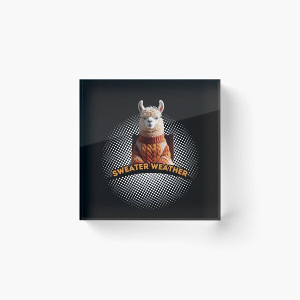 Item preview, Sweater Weather Cozy Llama designed and sold by LOLThreads.