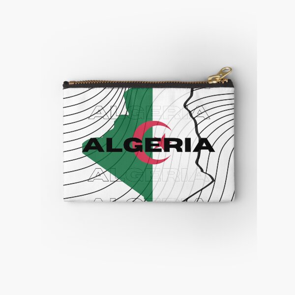 Item preview, Flag Map of Algeria designed and sold by nyblydd.