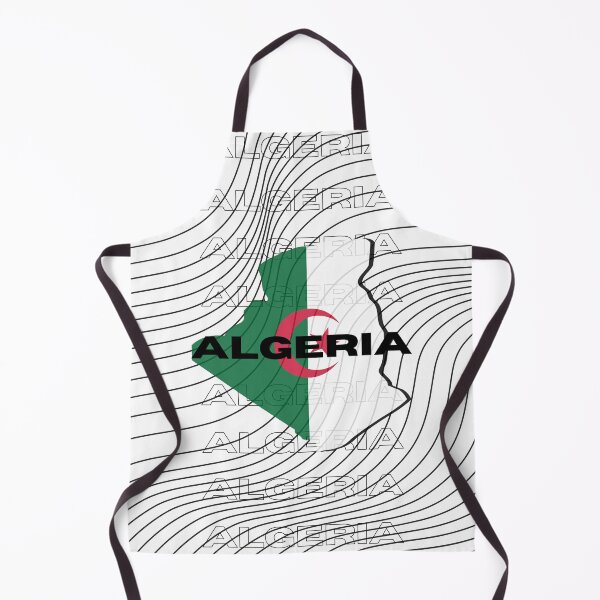 Item preview, Flag Map of Algeria designed and sold by nyblydd.