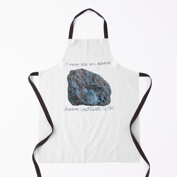 Item preview, "Never lose my Apatite" Mineral, Blue with Chemical Formula designed and sold by STEM Factually.