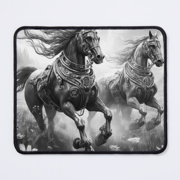 Item preview, Caballos corriendo por un campo de flores designed and sold by Flower Magic .