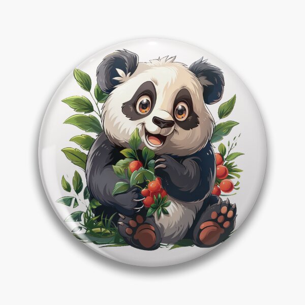 Item preview, Cute cartoon panda designed and sold by Stickermagician.