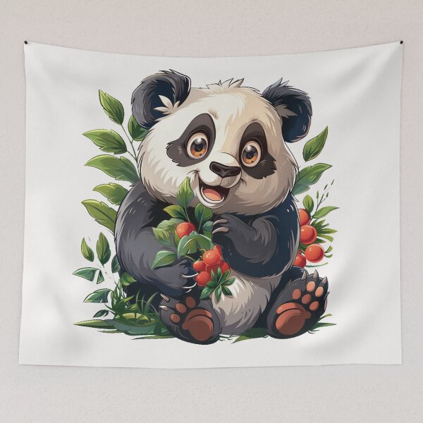 Item preview, Cute cartoon panda designed and sold by Stickermagician.