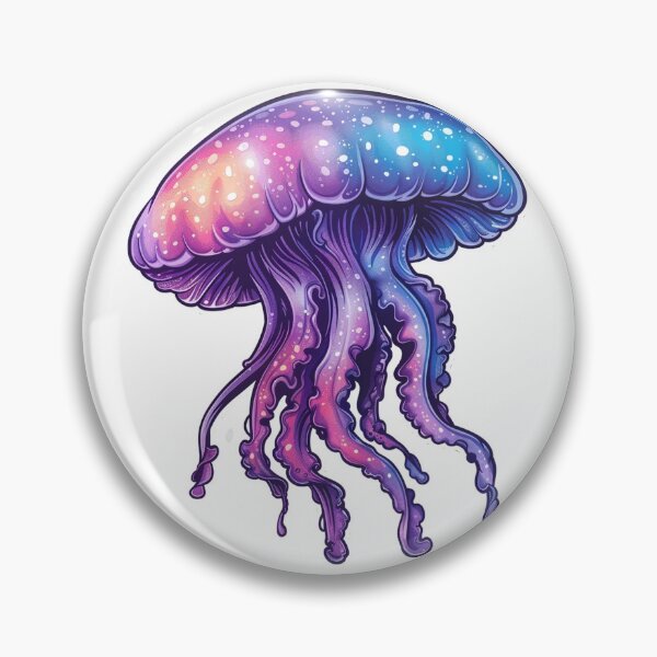 Item preview, Cute cartoon jellyfish designed and sold by Stickermagician.