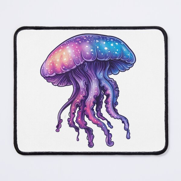 Item preview, Cute cartoon jellyfish designed and sold by Stickermagician.