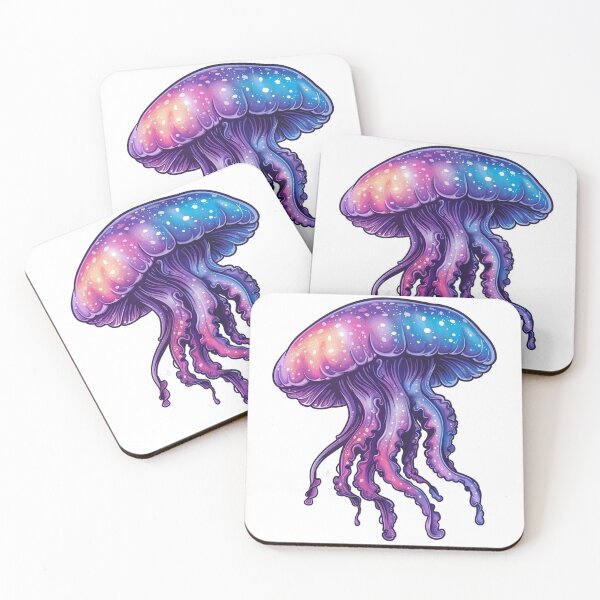 Item preview, Cute cartoon jellyfish designed and sold by Stickermagician.