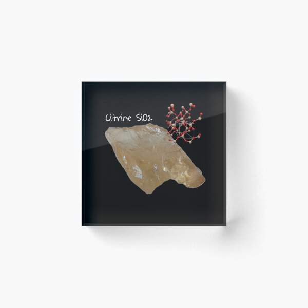 Item preview, Citrine Quartz Crystal Structure designed and sold by STEM Factually.