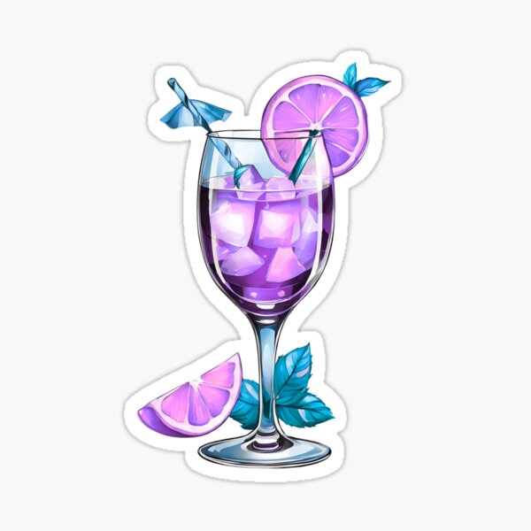 Item preview, Chromatic Cocktail: A Glass of Vibrant Hues designed and sold by Shakesipserve.