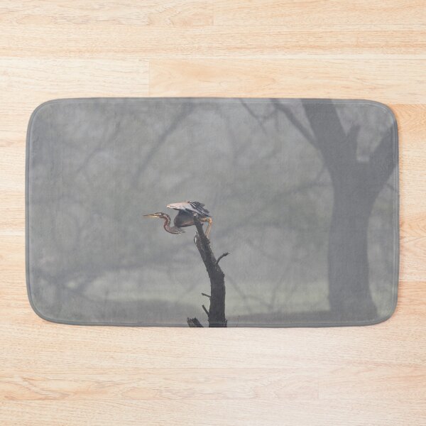 Item preview, Purple heron in the Mist designed and sold by Puttaswamy Ravishankar.