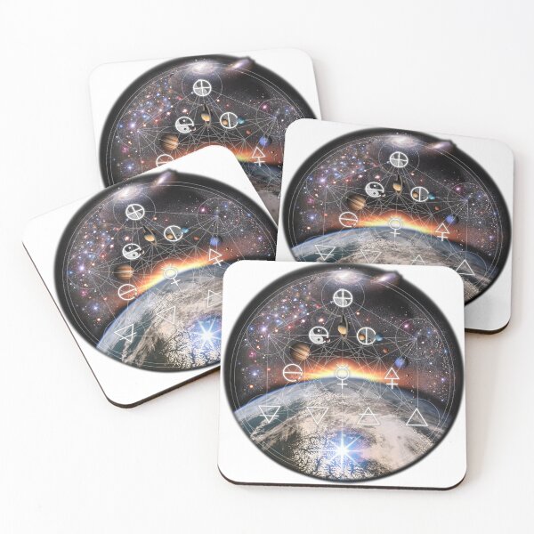 Item preview, Alchemy Elements Chart Universe background! designed and sold by Pablo Carlos Budassi.