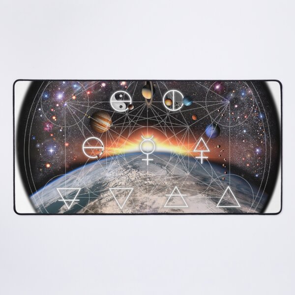 Item preview, Alchemy Elements Chart Universe background! designed and sold by Pablo Carlos Budassi.
