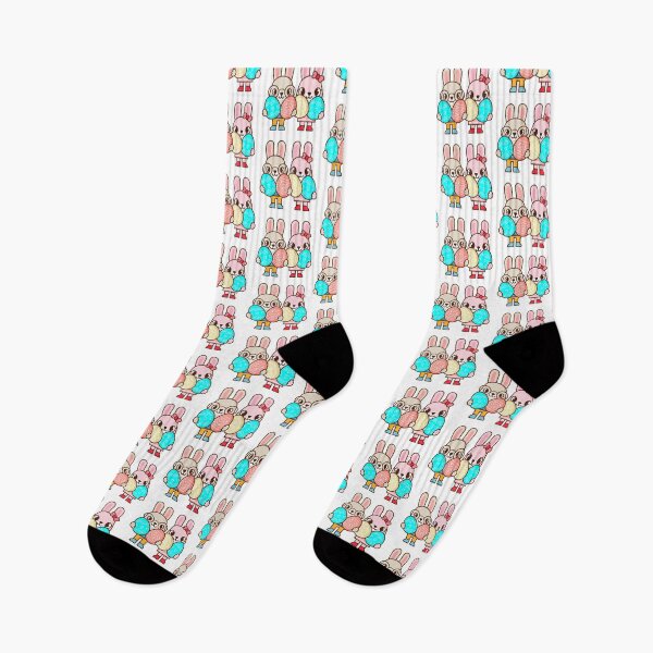 Item preview, Easter bunny rabbits and Easter eggs, Welcome spring season,  designed and sold by NoeySmiley55.