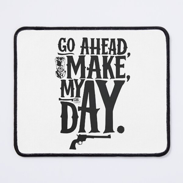 Item preview, Clint Eastwood Stuff | Go Ahead Make My Day T-Shirt | Movie Fan Merch designed and sold by Thread-Verse.