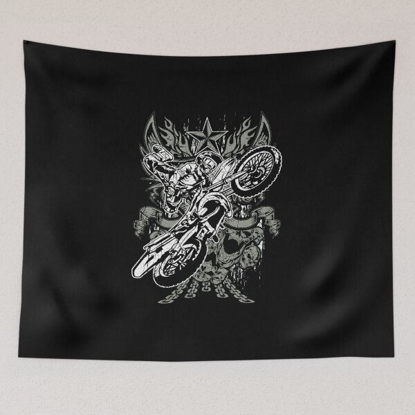 Item preview, Dirt Bike Motocross Star Tattoo designed and sold by offroadstyles.