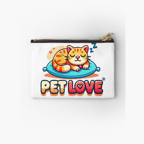 Item preview, Pet Love - Cute Sleeping Cat Pillow Logo Design designed and sold by KujayPrints.