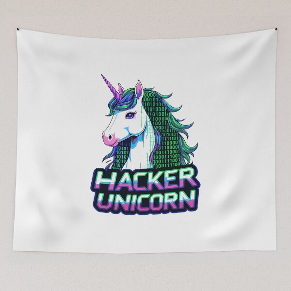Item preview, Hacker Unicorn designed and sold by zoughlal.