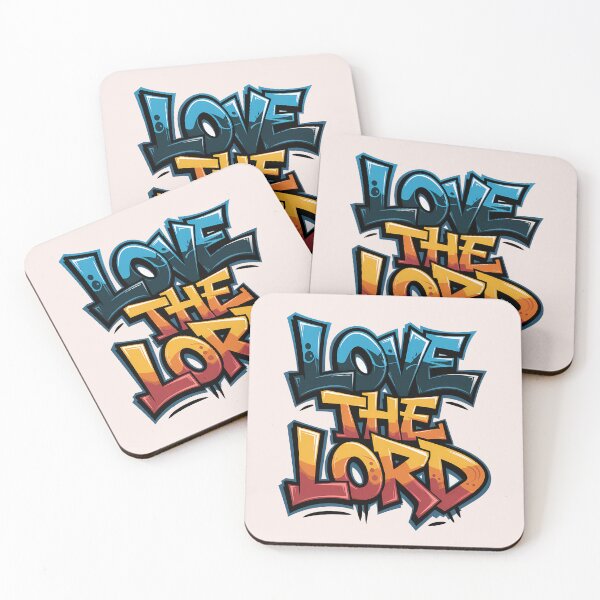 Item preview, Mark 12:30 – Love the Lord | Graffiti Street Art Bible Verse | Christian Sports Theme designed and sold by  KnitLuv.