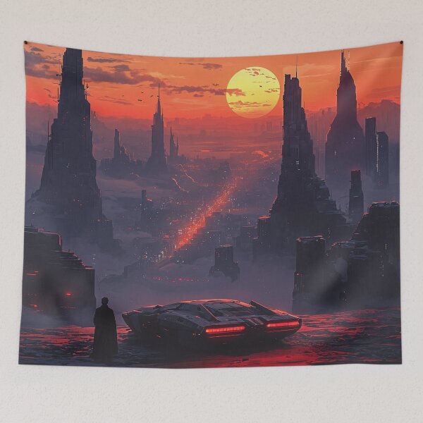Item preview, Neon Reverie: A Dystopian Nightfall designed and sold by oanaunciuleanu.