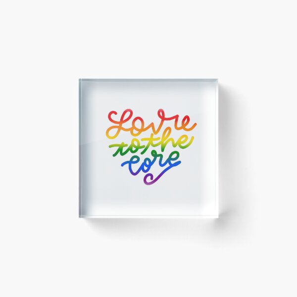 Item preview, Love you to the core LGBT designed and sold by givepineapple.