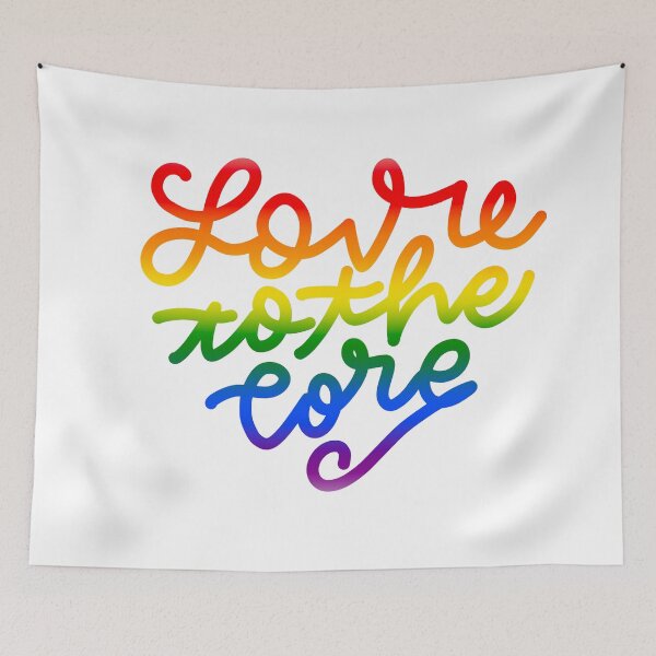 Item preview, Love you to the core LGBT designed and sold by givepineapple.