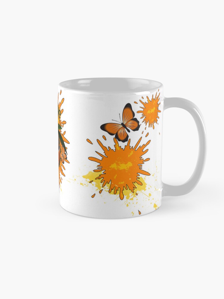 Aperçu 5 sur 6. Mug à café avec l'œuvre OrangeVille créée et vendue par Vinidal.