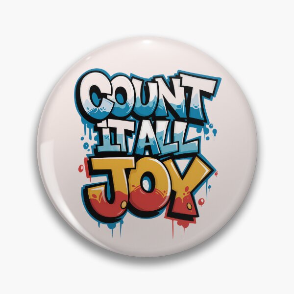 Item preview, James 1:2-3 – Count It All Joy | Graffiti Street Art Bible Verse | Christian Sports Theme designed and sold by  KnitLuv.