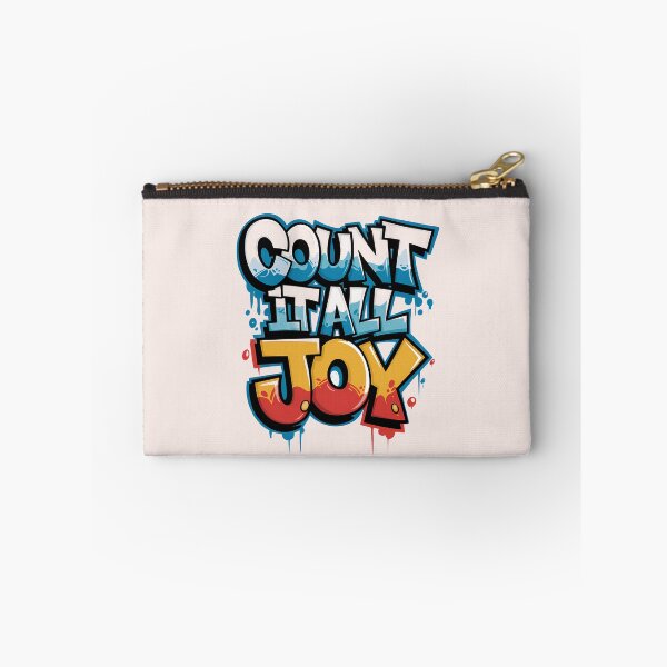 Item preview, James 1:2-3 – Count It All Joy | Graffiti Street Art Bible Verse | Christian Sports Theme designed and sold by  KnitLuv.