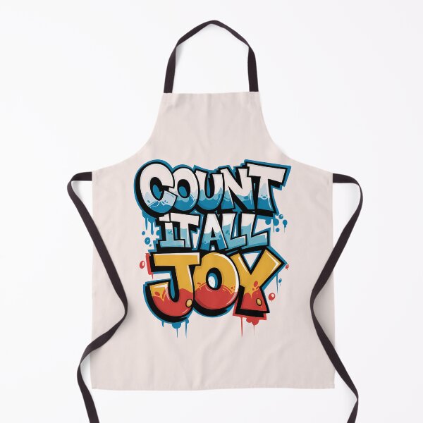 Item preview, James 1:2-3 – Count It All Joy | Graffiti Street Art Bible Verse | Christian Sports Theme designed and sold by KnitLuv.
