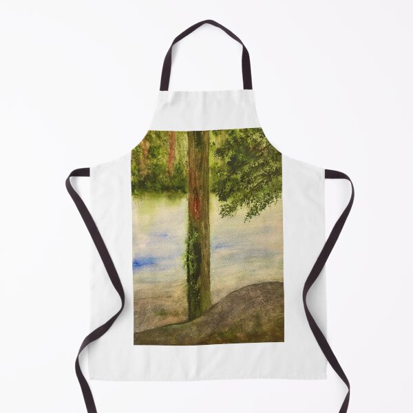 Item preview, Mossy Tree on the River Bank designed and sold by Lisa Neuman Watercolors.