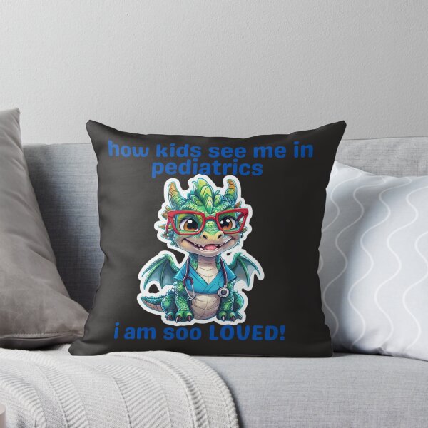 Item preview, I’m Not Just a Pediatric Nurse – I’m a Dragon in Their Eyes! Blue Text designed and sold by PolynesianGrace.