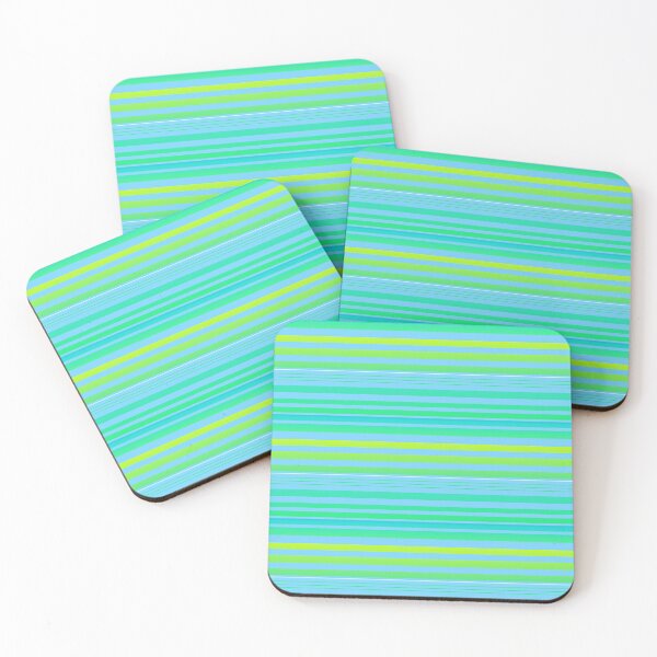 Item preview, Green blue stripes | greenish blue lines pattern designed and sold by lausn.