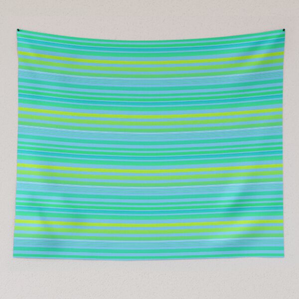 Item preview, Green blue stripes | greenish blue lines pattern designed and sold by lausn.