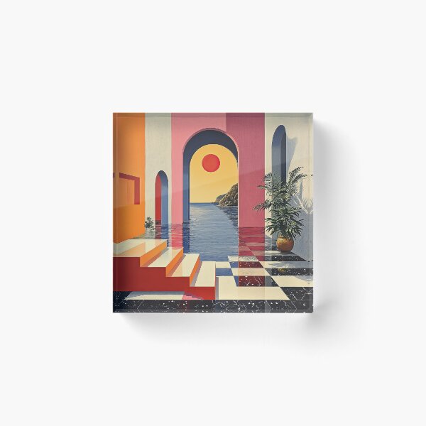 Artikelvorschau, Surrealismus Architektur Design Geometrie entworfen und verkauft von ArtHouseNiklas.