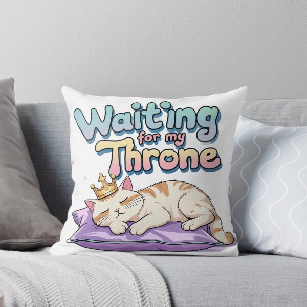 Item preview, Sleepy King Cat - Cute Crowned Kitty designed and sold by DigitalColorInk.