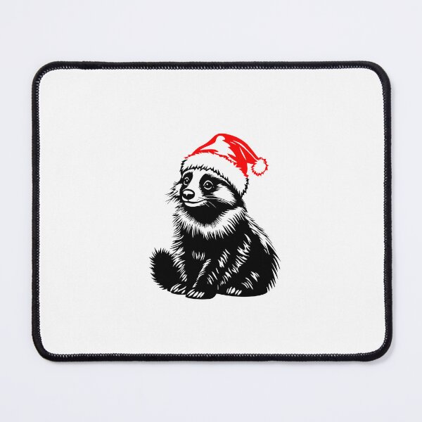 Item preview, Festive Honey Badger in Santa Hat designed and sold by JollyCritters.