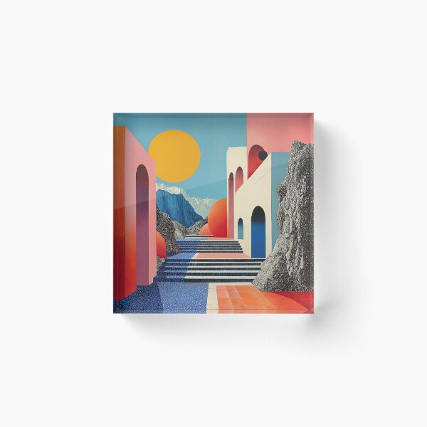 Artikelvorschau, Surrealismus Architektur Design Geometrie entworfen und verkauft von ArtHouseNiklas.