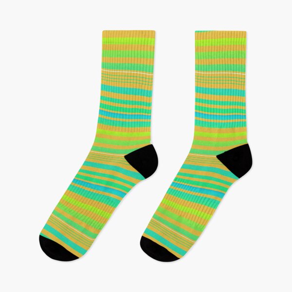 Item preview, Green blue orange stripes | nature color line pattern designed and sold by lausn.