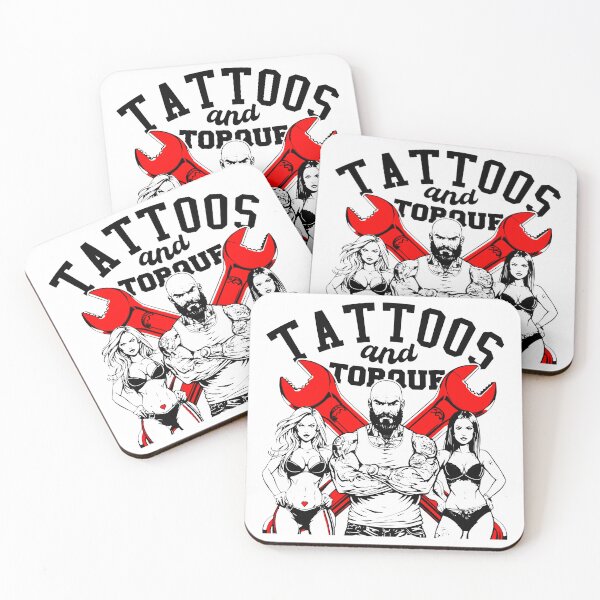 Item preview, Tattoos and Torque Red Wrenches Inked Strength designed and sold by SplashTastic.