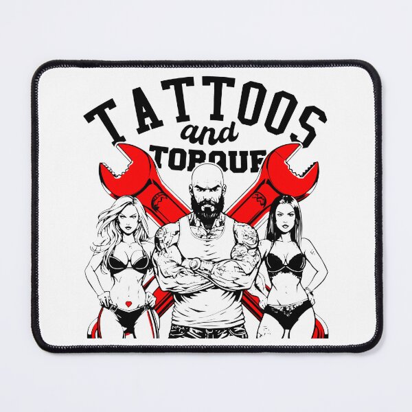 Item preview, Tattoos and Torque Red Wrenches Inked Strength designed and sold by SplashTastic.
