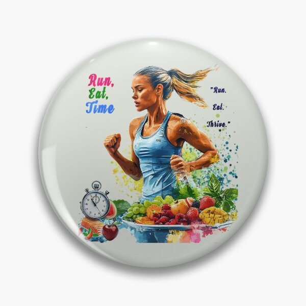 Item preview, Run, Eat, Time designed and sold by zaza2727.