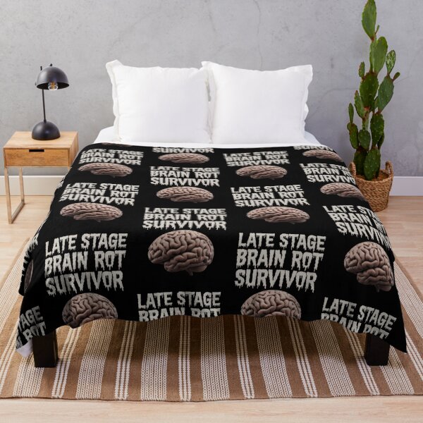 Item preview, Late Stage Brain Rot Survivor - brain designed and sold by SubtleSplit.