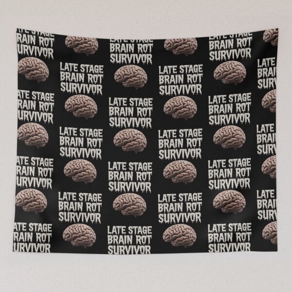 Item preview, Late Stage Brain Rot Survivor - brain designed and sold by SubtleSplit.