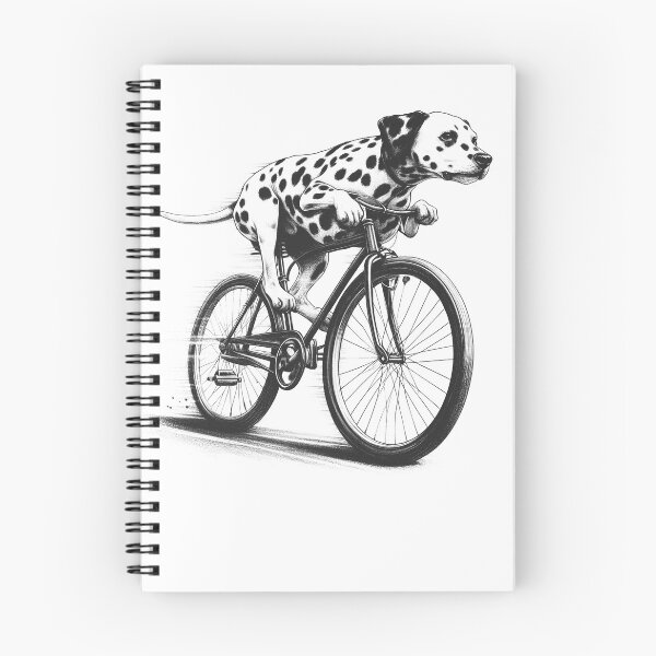 Item preview, Dalmatian Riding Bike designed and sold by Kimberley King Art  King Art.