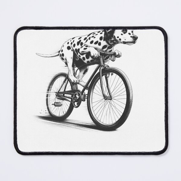 Item preview, Dalmatian Riding Bike designed and sold by Kimberley King Art  King Art.