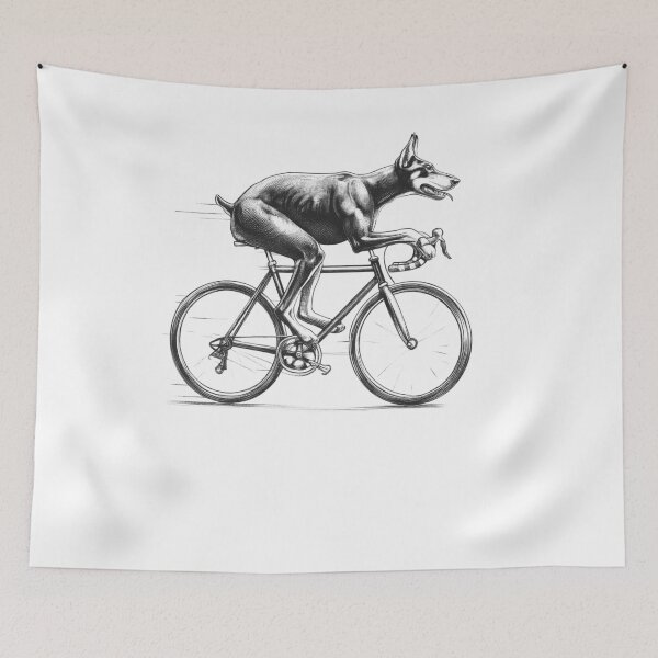 Item preview, Doberman Riding Bike designed and sold by Kimberley King Art  King Art.